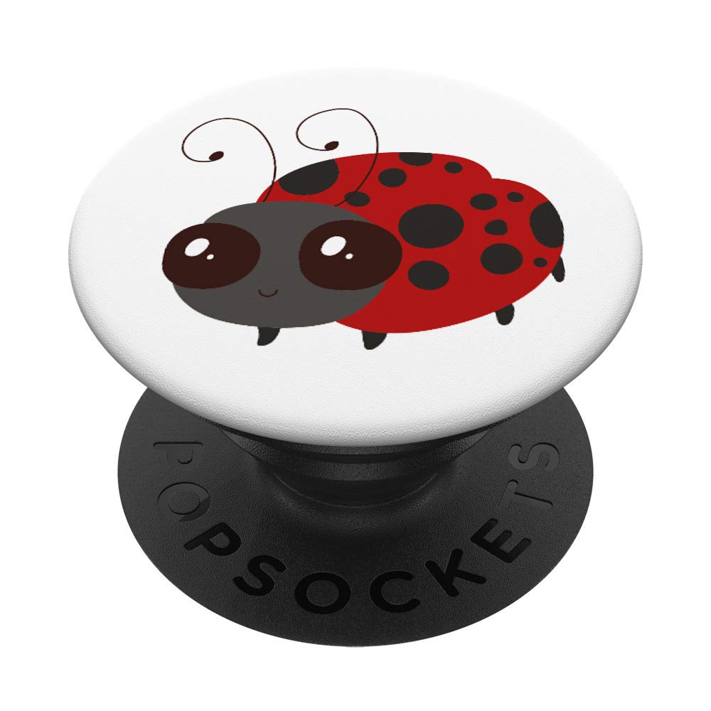Swappable Ladybug PopSockets PopGrip for Phones & Tablets - Cute Phone Stand & Grip for Secure Holding While Texting, Taking Photos, or Watching Videos