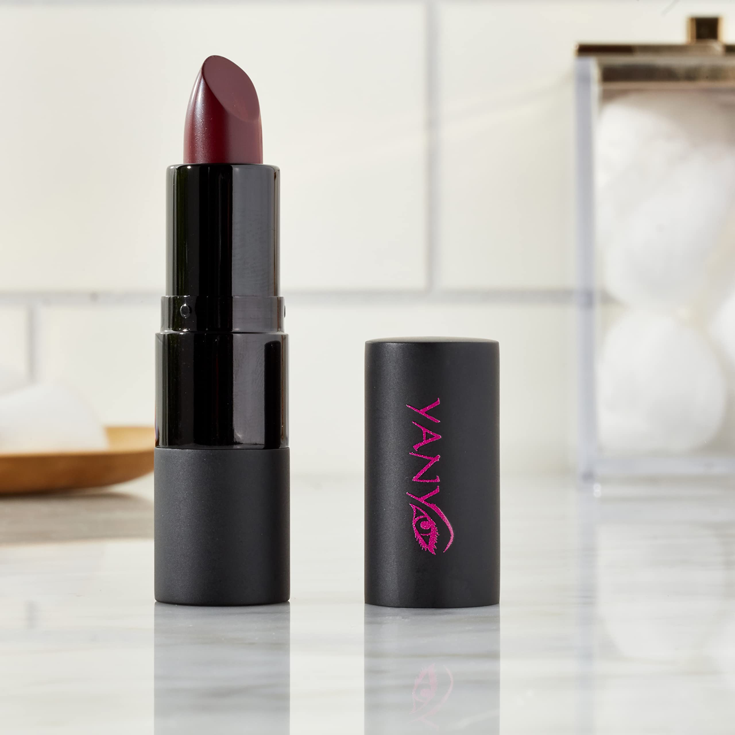 Moisturizing Lipstick - Long Lasting Burgundy Shade for Soft Lips | Day & Night Wear