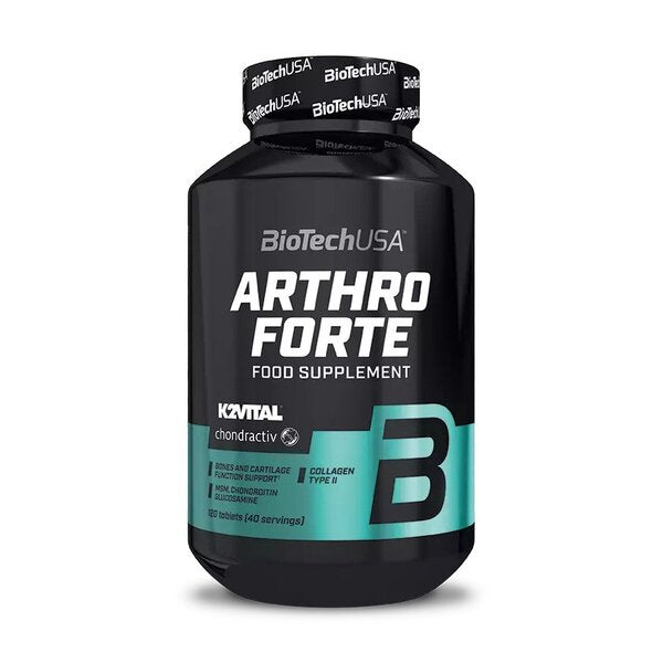 BioTechUSA Arthro Forte Joint Support Supplement - 120 Tablets for Joint Pain Relief & Mobility - Supports Healthy Cartilage & Connective Tissue - Ideal for Athletes & Active Adults