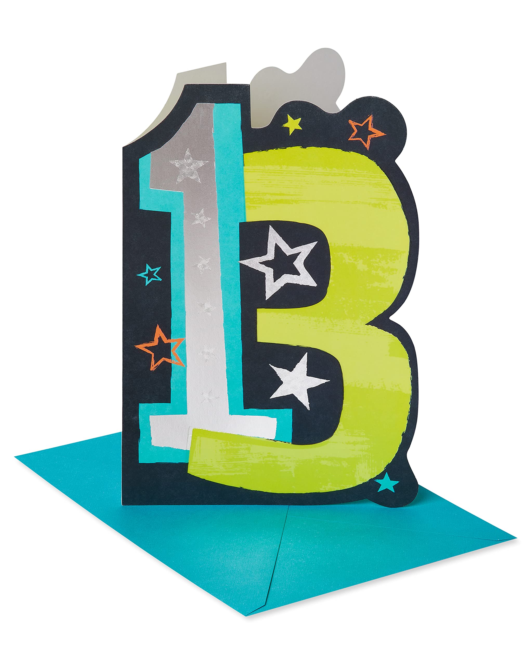 Official 13th Birthday Card - American Greetings - Funny Teen Greeting Card for Boys & Girls - Perfect for 13th Birthday Parties & Milestone Celebrations