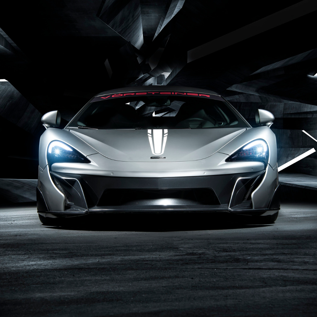 McLaren 570S VX Aero Front Bumper with Front Splitter - High Performance Carbon Fiber Upgrade for Track & Street Racing