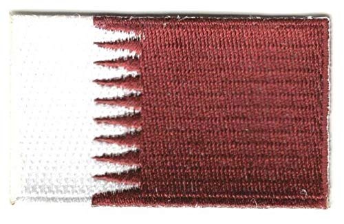 Qatar Flag Iron On Patch 2.5