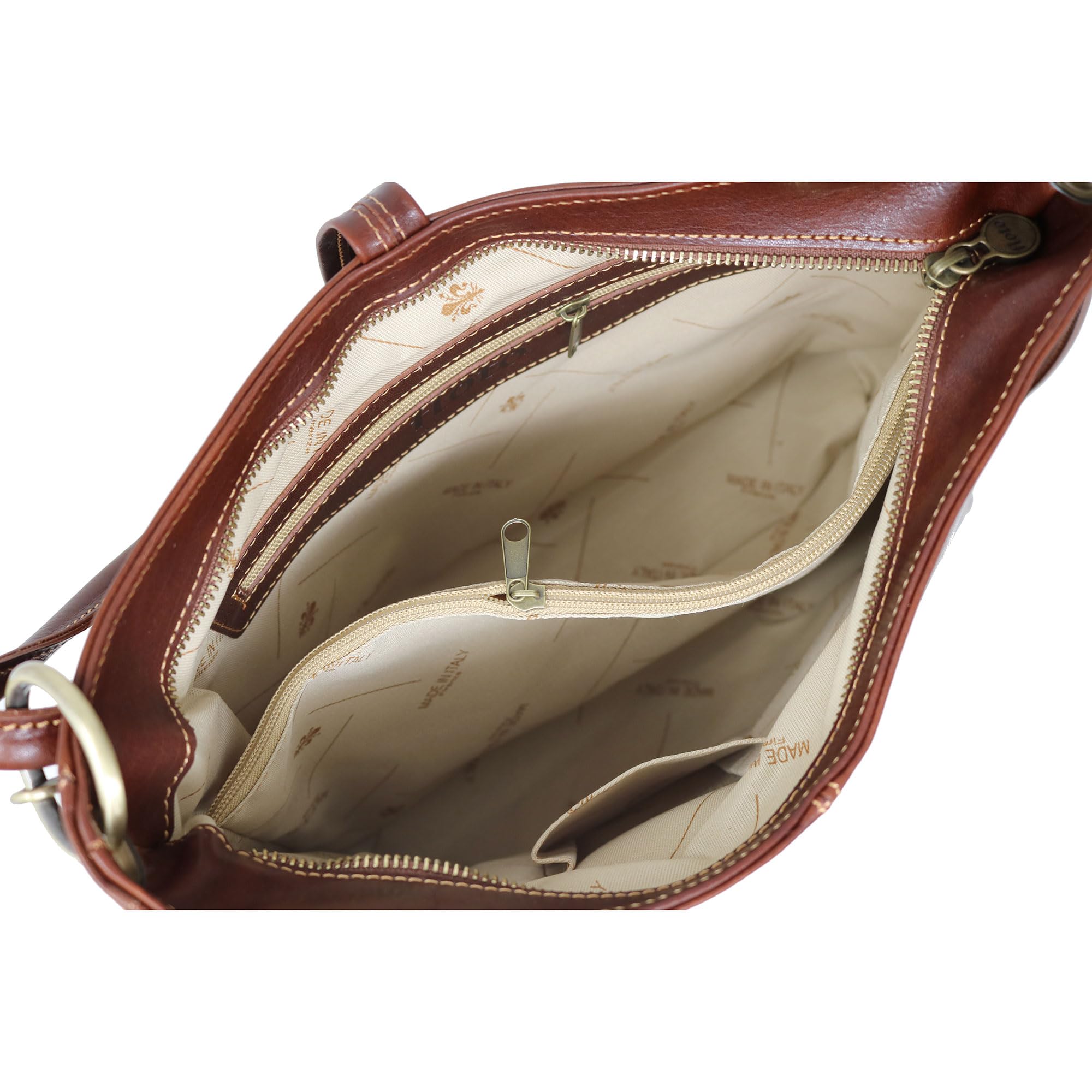 Floto Luggage Italian Tavoli Tote Bag - Genuine Leather Medium Handbag in Vintage Vecchio Brown | Perfect for Travel, Work & Everyday Use