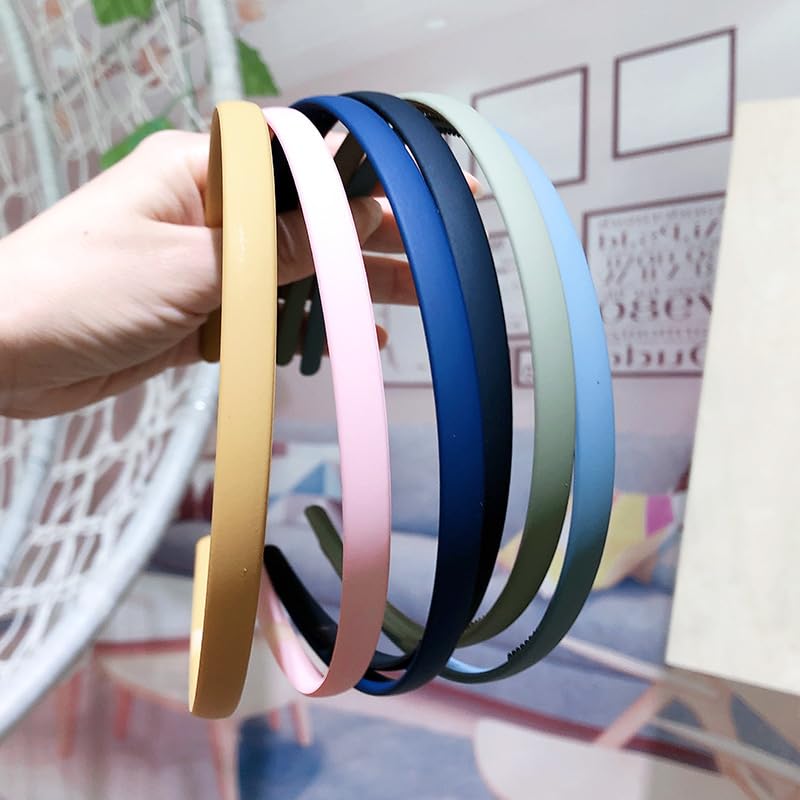 Elegant Slim Pink Alice Hair Bands for Women & Girls - Soft Headband Hair Accessories for School, Work & Everyday Wear