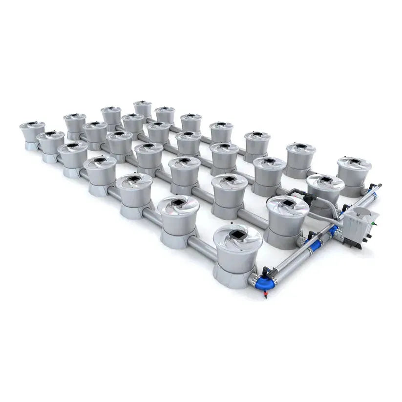 Alien Hydroponics V System DWC - 28 Pot 4 Row Hydroponic Growing System for Indoor Plants | Perfect for Home Gardening, Greenhouse Cultivation, and Commercial Hydroponic Farms