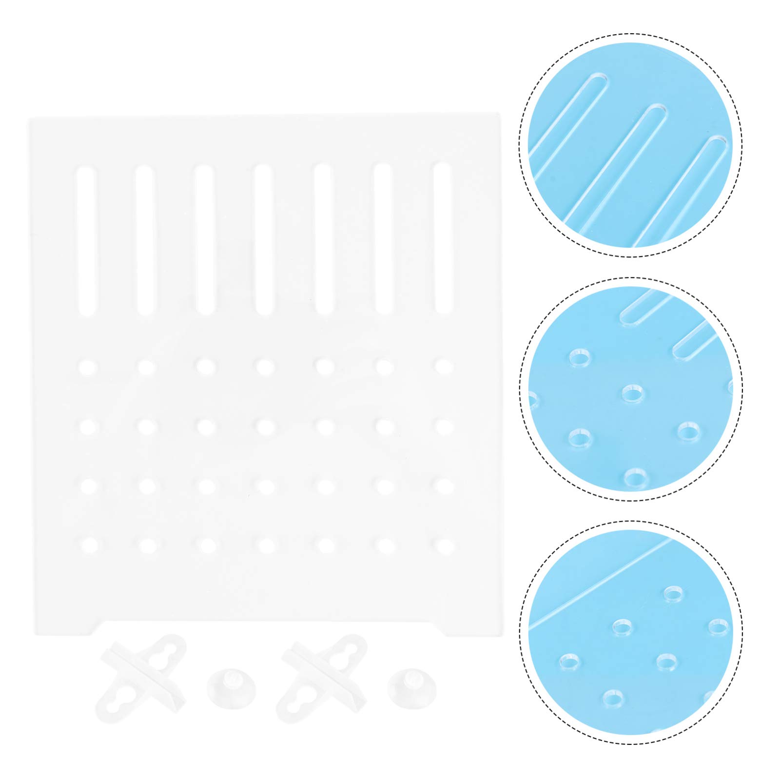 Balacoo Clear Acrylic Aquarium Divider Panel - Fish Tank Separator Grid for Bottom & Breeding
