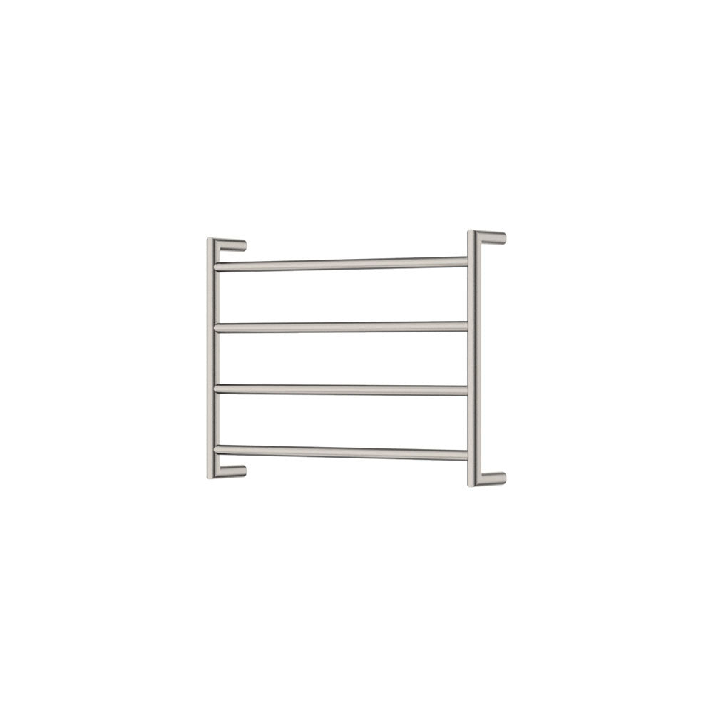Fienza Kaya 8286045BN Brushed Nickel Heated Towel Rail - 600 x 450mm Bathroom Towel Warmer for Spa, Luxury Home & Hotel Use