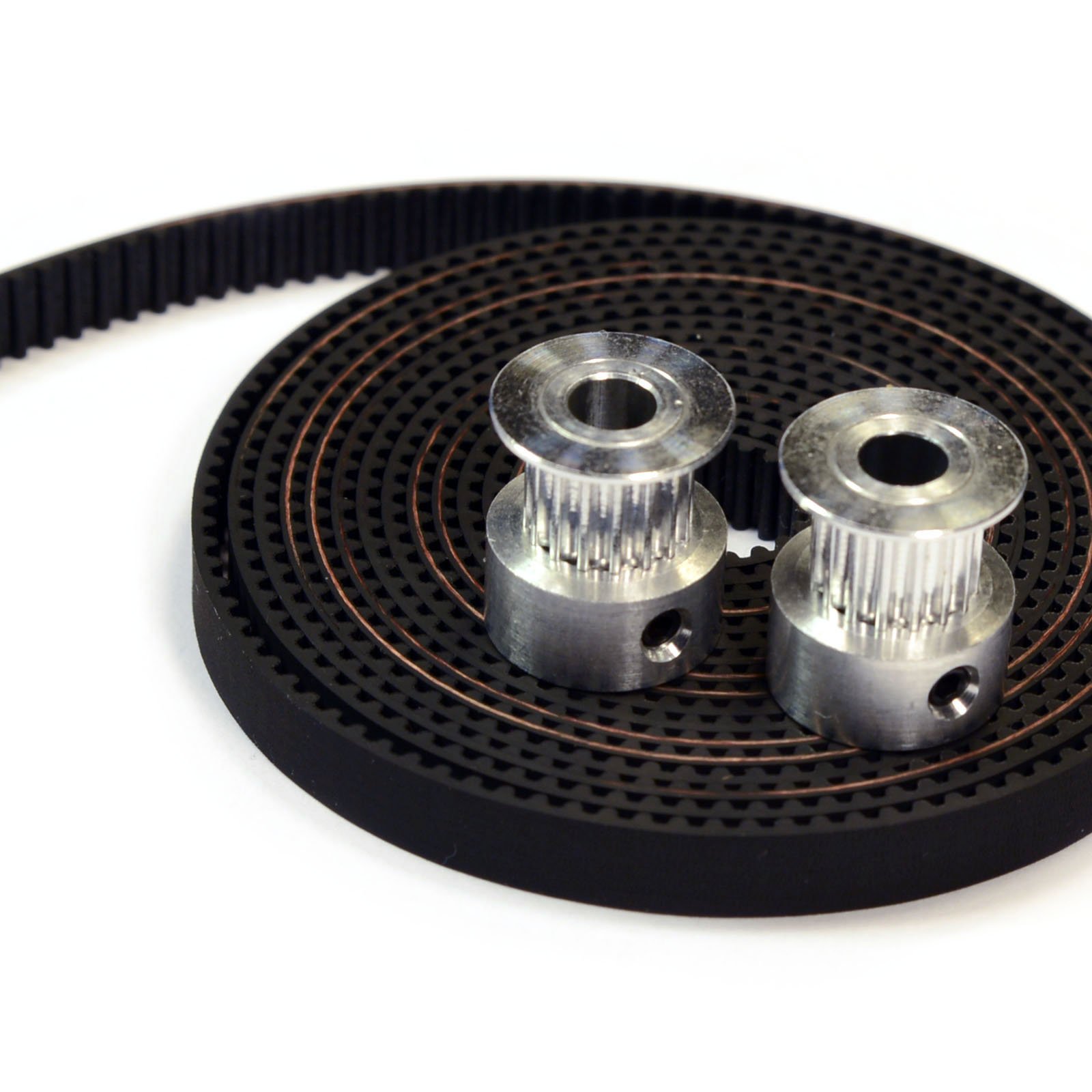 GT2 Timing Pulley and Belt Kit - 2 x 16 Teeth Pulleys with 2M Belt for Reprap 3D Printers (Prusa i3, Kossel, Rostock, TAZ) - Perfect for DIY 3D Printer Repairs and Upgrades