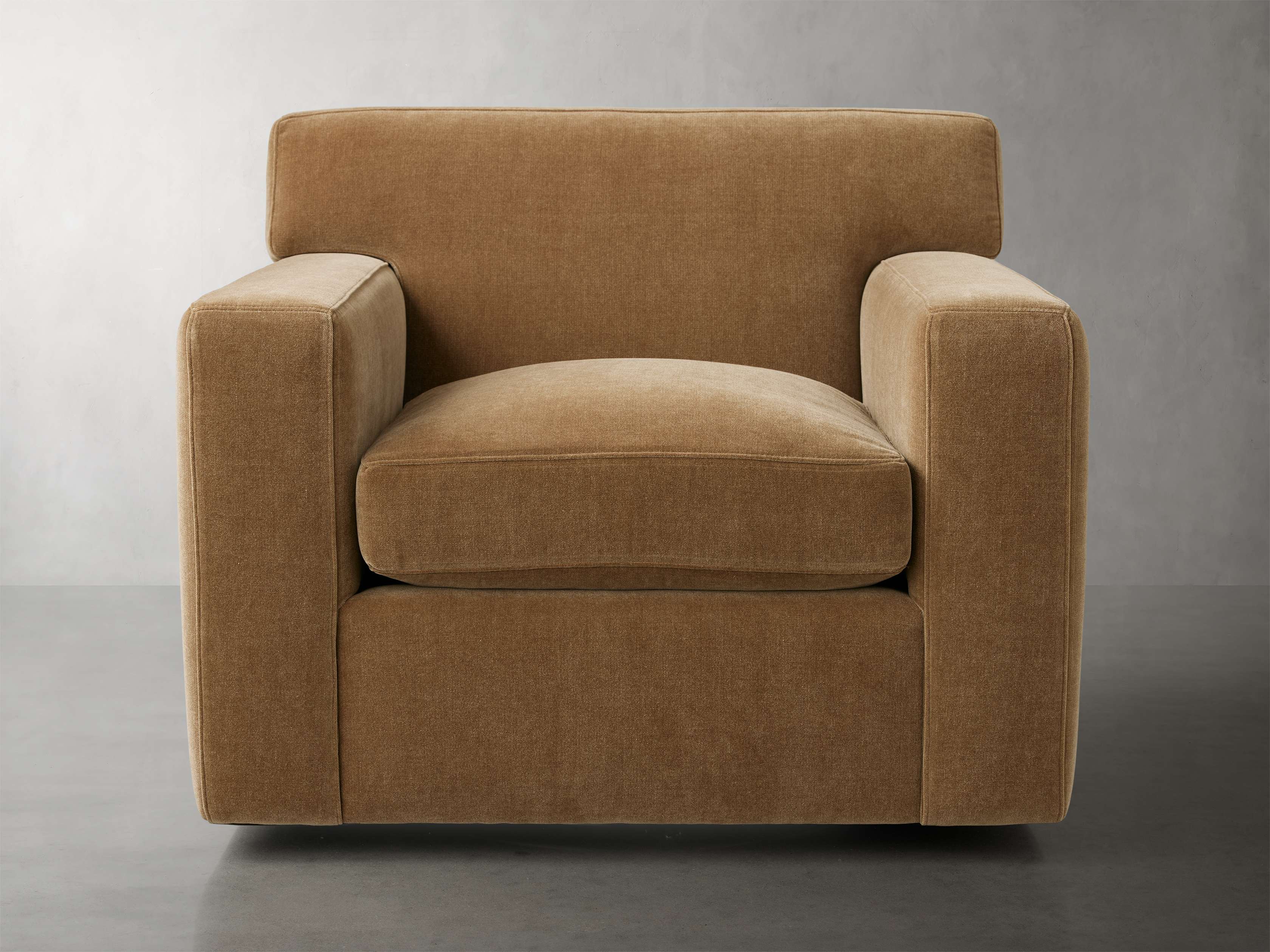 Bronte Swivel Chair - 360 Degree Rotating Modern Accent Chair for Living Room, Bedroom or Office - Comfortable Upholstered Lounge Chair with Sturdy Metal Base