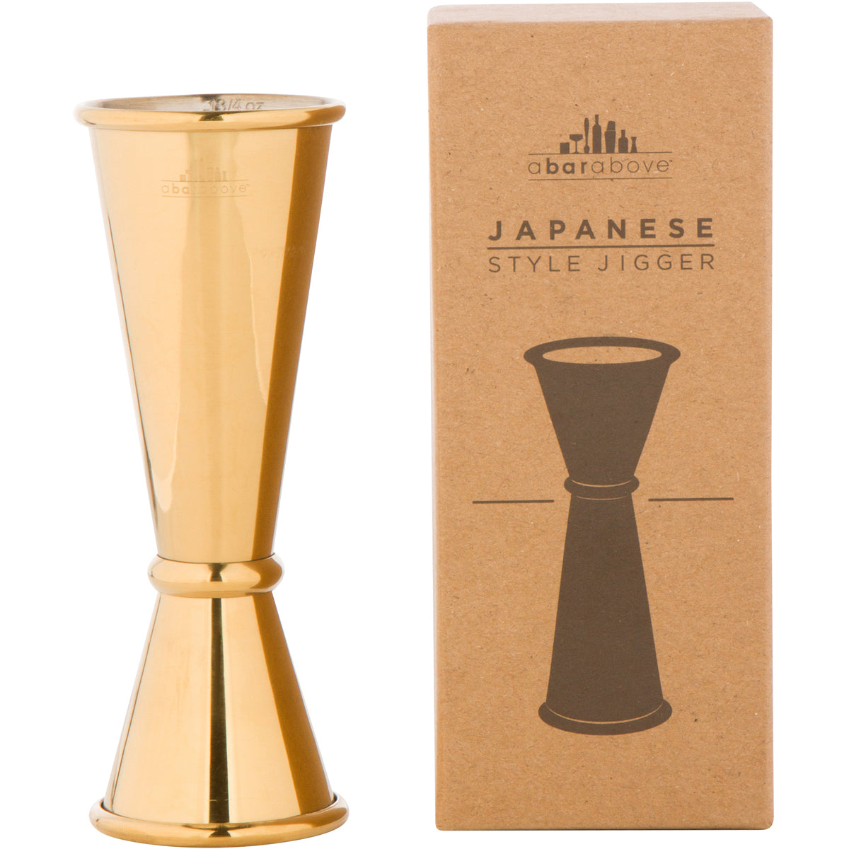 Premium Japanese Gold Jigger - Professional Cocktail Measuring Tool for Bartenders & Home Mixologists | Perfect for Crafting Martinis, Old Fashioned & More