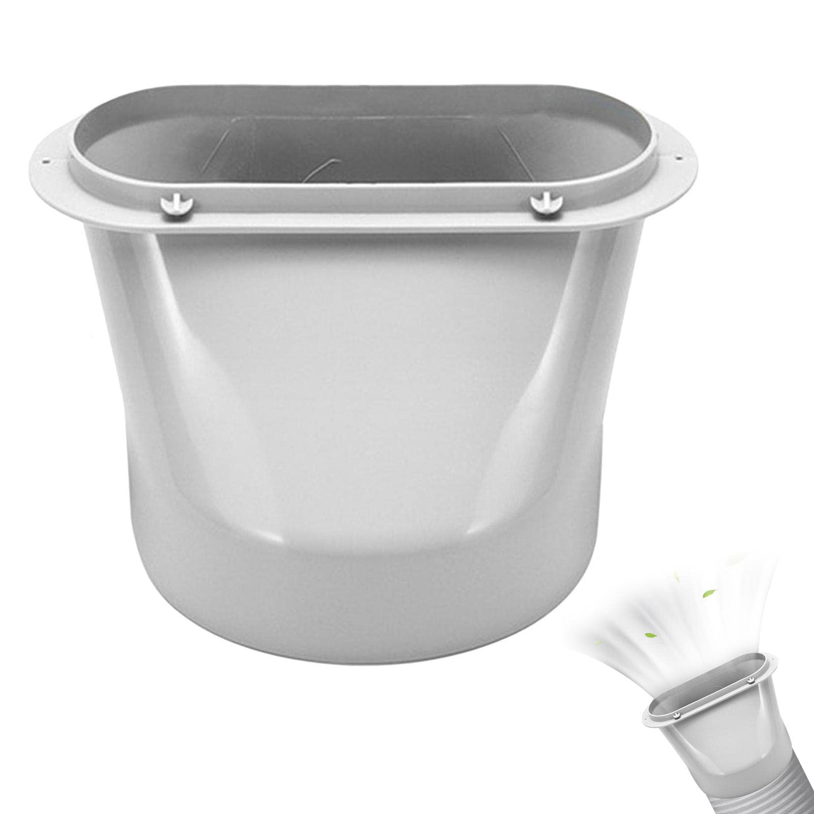 Aeihevo Air Conditioner Exhaust Hose Adapter - Flat Mouth Interface for Portable AC Units | Universal Exhaust Pipe Connector for Mobile Air Conditioners | Perfect for Home, RV, and Camping Use