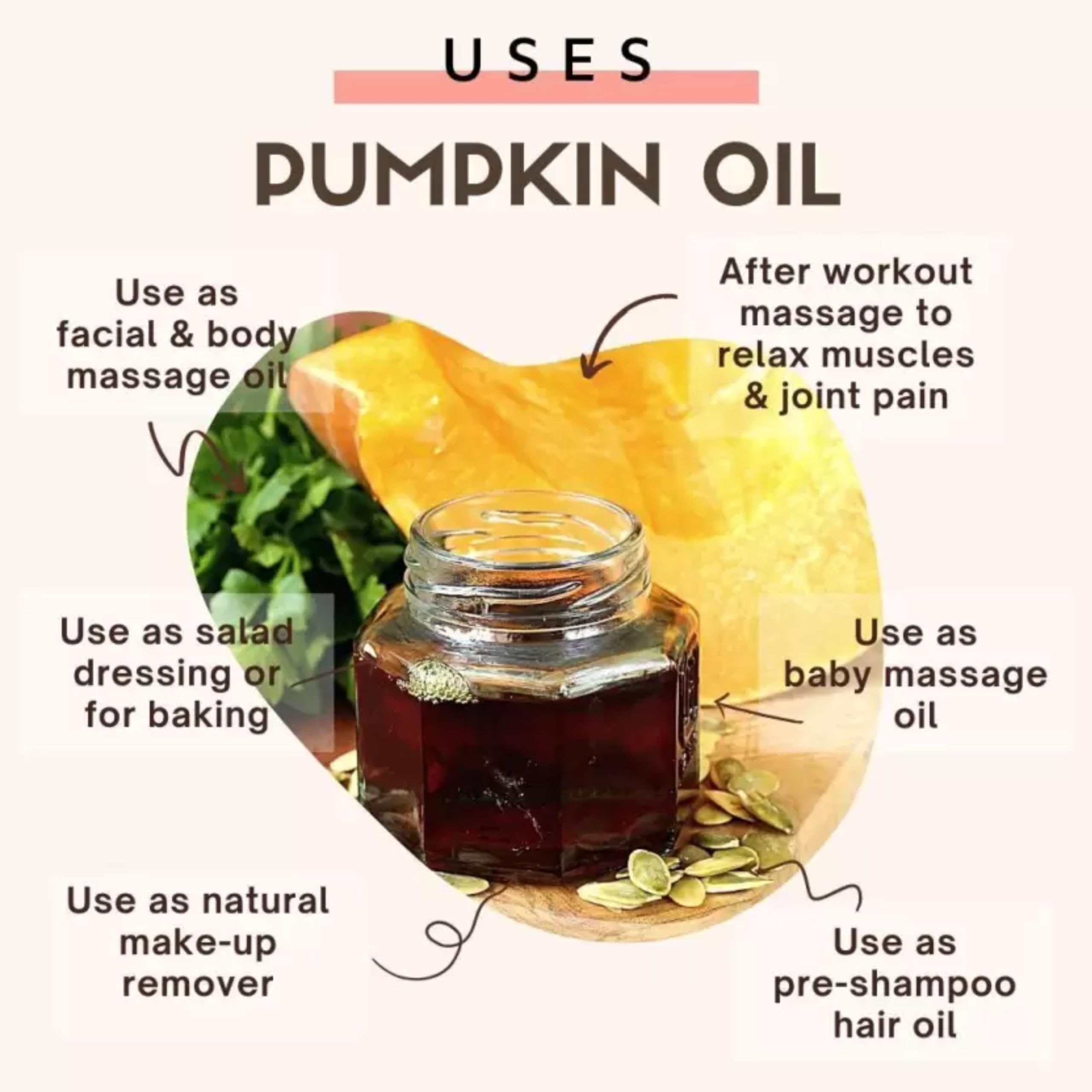 **Organic 100% Pure Pumpkin Seed Oil (Cucurbita) for Hair Growth & Eyebrow Care | Undiluted Natural Essential Oil for Aromatherapy | 15ML (Pack of 2) | Perfect for Scalp Massage, DIY Hair Masks & Relaxation**