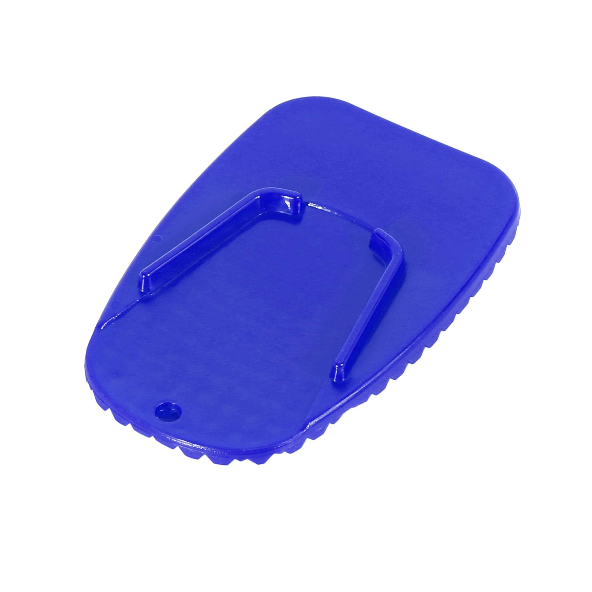F FIERCE CYCLE Motorcycle Kickstand Pad - Heavy Duty Support Plate for Parking Stand, Side Stand Extension (Blue) - Prevent Sinking on Soft Ground, Ideal for Dirt Bikes & Cruisers