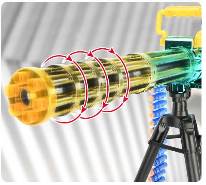 Electric Auto Gatling Darts Blaster Toy - High-Speed Shooting Dart Gun for Kids Outdoor Play, Nerf Battles & Target Practice