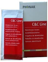 Phonak C&C Hearing Aid Cleaning Wipes - Gentle & Effective for Daily Hearing Aid Maintenance - Perfect for Travel, Home & Office Use