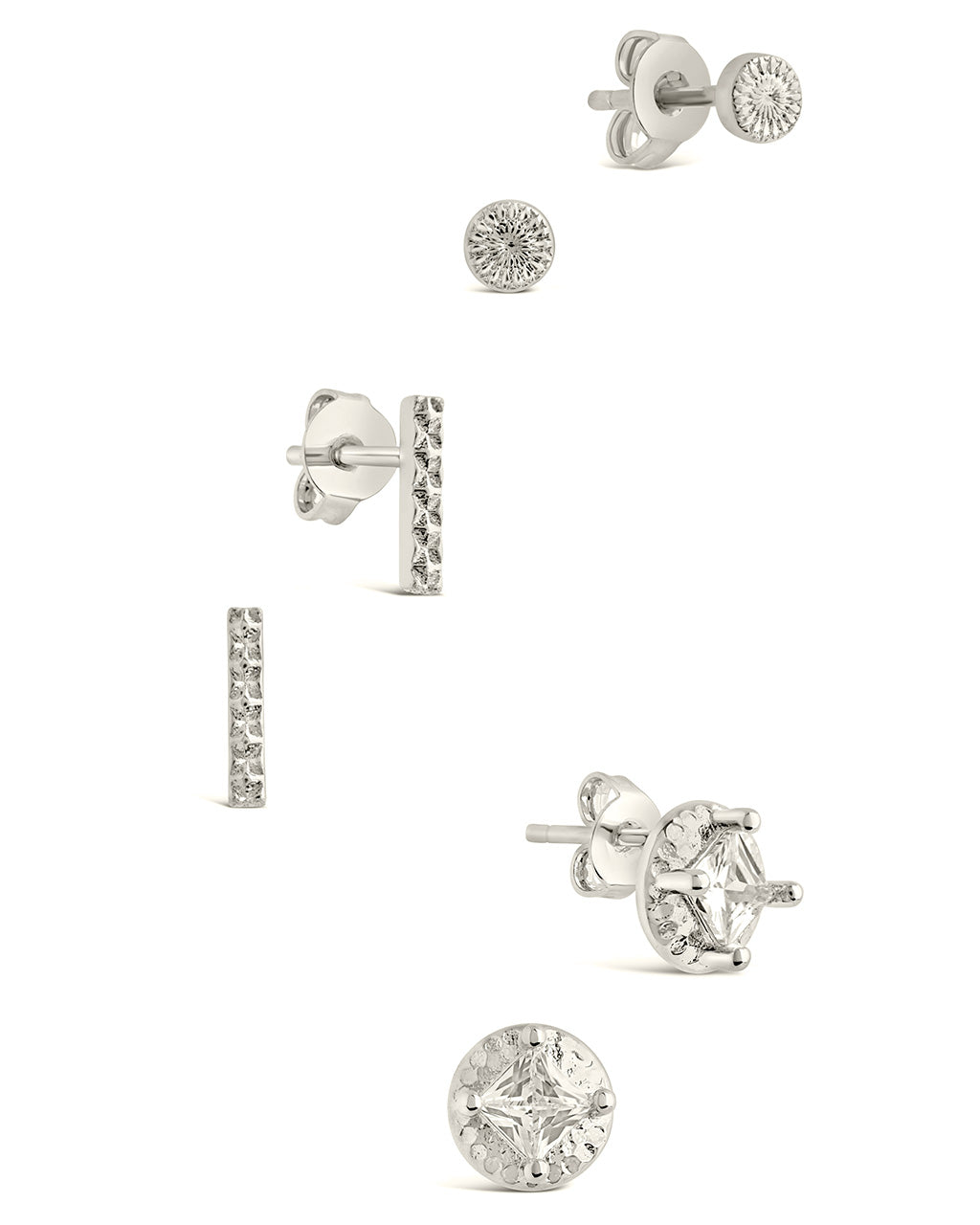 Azizi CZ Stud Earring Set for Women - Sparkling Cubic Zirconia Earrings for Daily Wear, Parties & Gifts