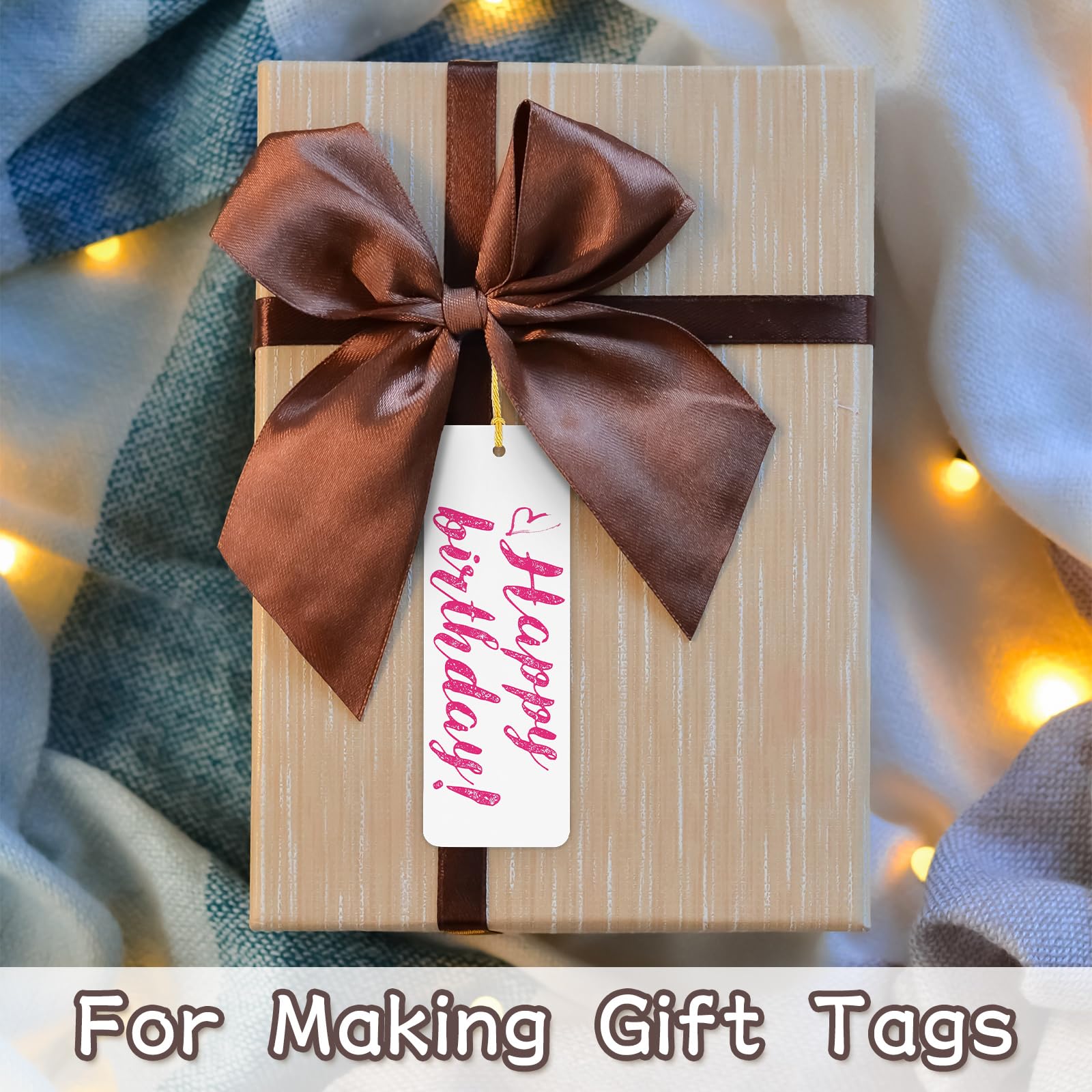 100-Pack Blank DIY Bookmarks with Colorful Tassels - 5.5