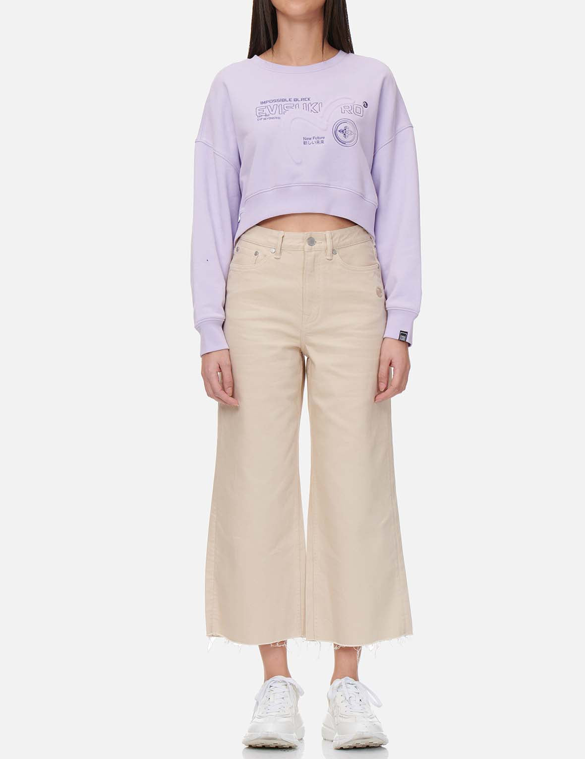 3D Seagull Silicone Patch Denim Culottes - Trendy High Waist Wide Leg Pants for Women, Perfect for Casual Outings & Beach Vacations