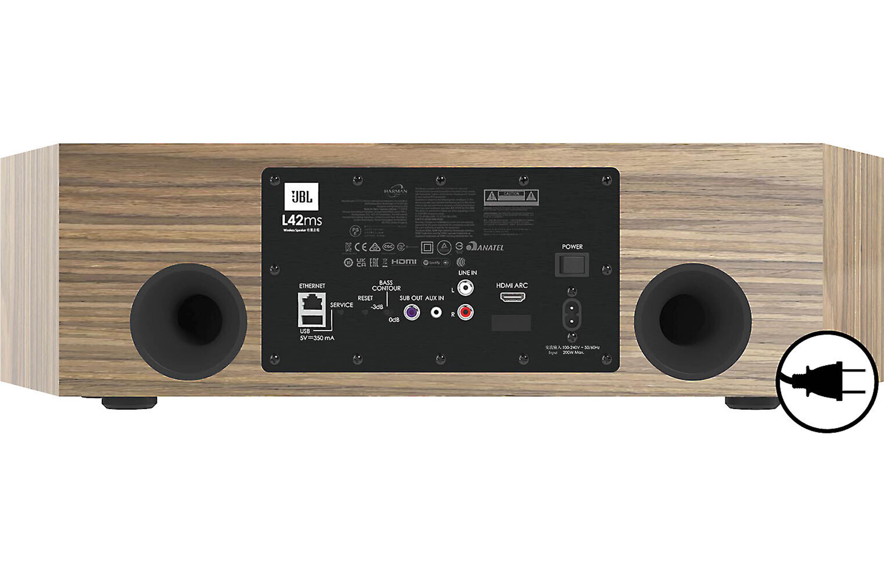 JBL L42MS High-Fidelity Integrated Music System with Bluetooth - Premium Home Audio for Living Room, Parties & Entertainment