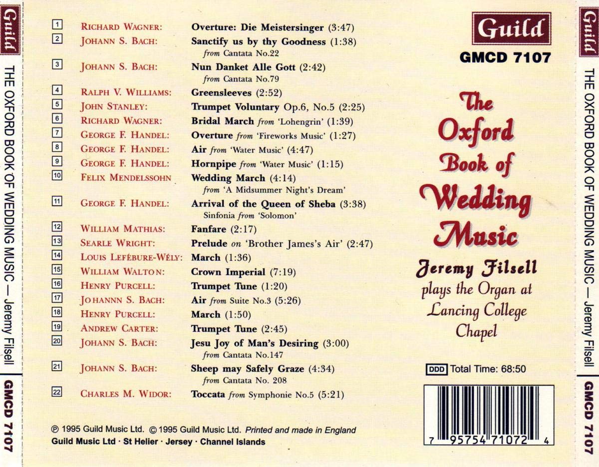 Oxford Book of Wedding Music - Classical Piano & Organ Sheet Music for Ceremonies - Perfect for Church Weddings, Vows & Romantic Receptions