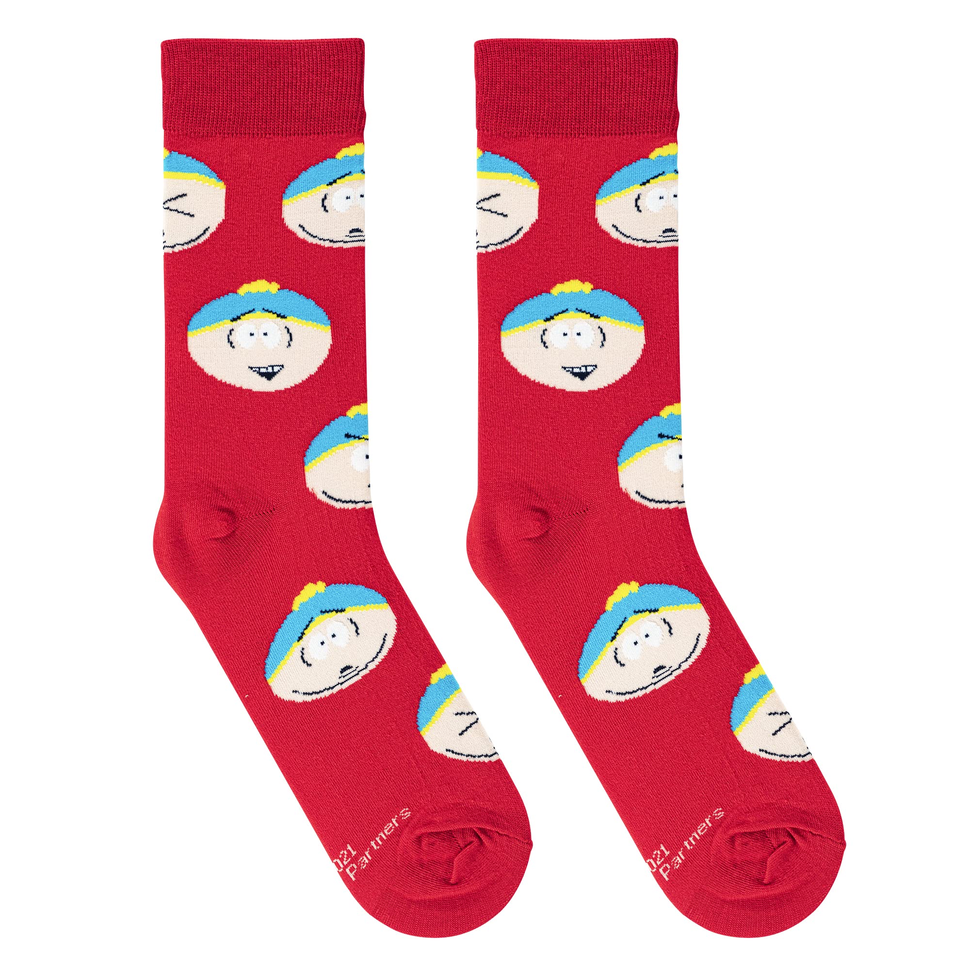 Funny Cartman Face Print Novelty Crew Socks for Men - South Park Inspired Crazy Socks - Perfect for Cosplay, Gifts & Everyday Wear