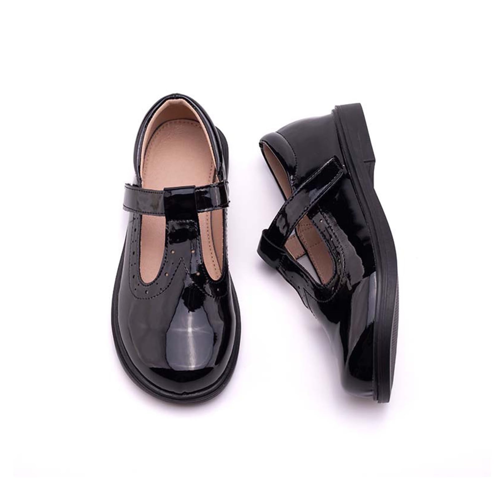 Black Mary Jane Shoes for Girls - School Uniform Shoes, Wednesday Addams Style, Wedding & Party Flats - Perfect for School, Dress-Up & Special Occasions