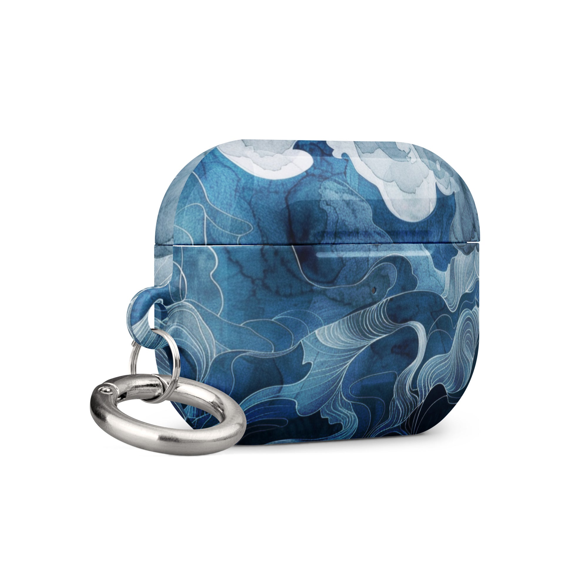 Blue Watercolor AirPods Case - Stylish Protective Cover for AirPods 1/2/3/Pro - Perfect for Everyday Use, Travel & Gifts