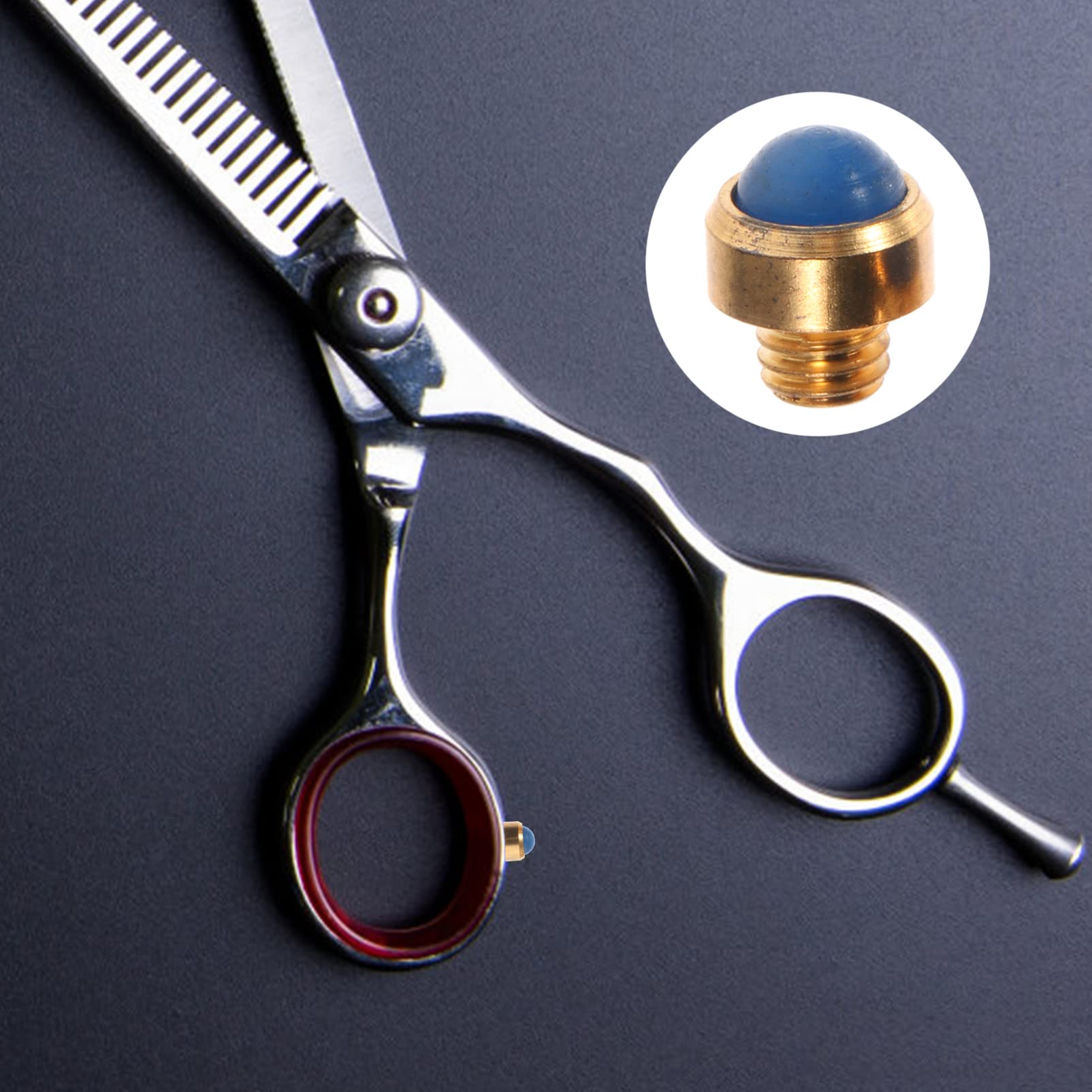 Balacoo Hair Scissors Muffler Bumpers - 5PCS Professional Hairdressing Shears Silencers for Salon & Home Barber Use | Noise Reduction Accessories for Hair Cutting Scissors