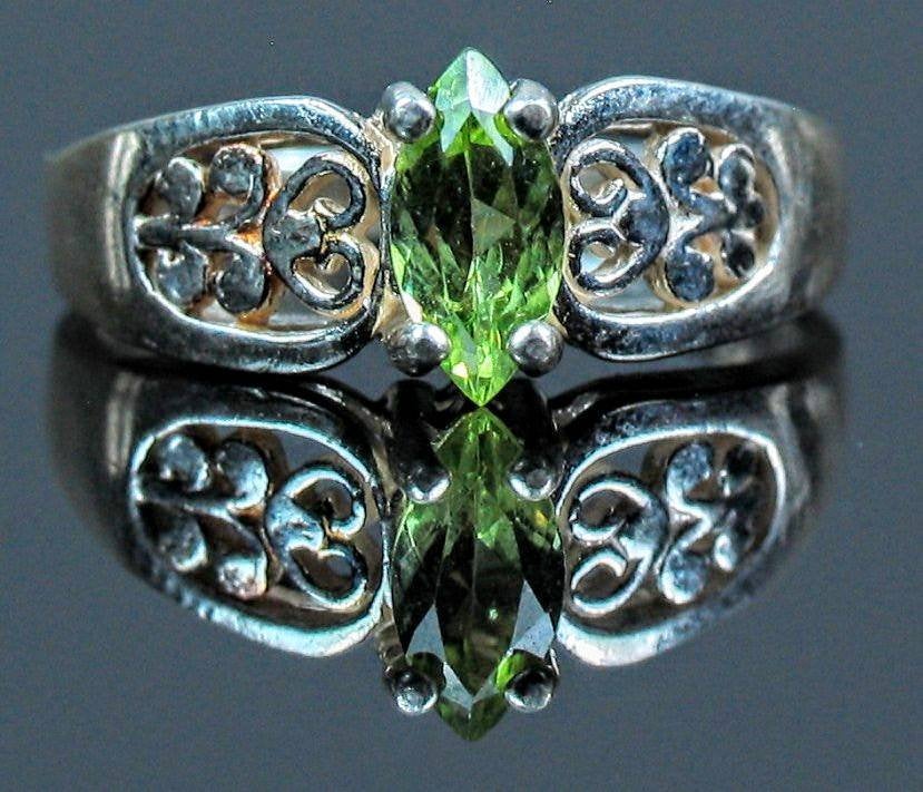 Solid Sterling Silver or 14K Gold Marquise Ring with Natural Garnet, Amethyst, Citrine, Blue Topaz, or Peridot (6x4mm to 12x6mm) - Size 7 Solitaire Ring for Women | Perfect for Engagement, Anniversary, and Everyday Elegant Jewelry