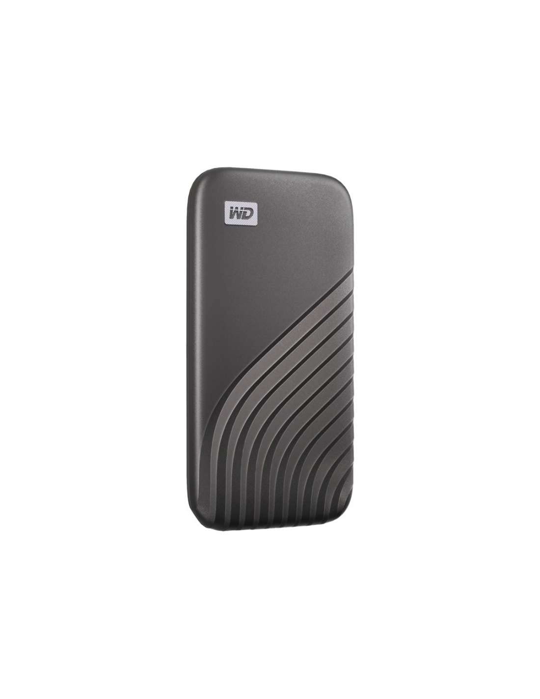 WD 500GB My Passport SSD Portable External Hard Drive - Ultra Fast 1050MB/s, USB 3.2 Gen 2 & USB-C Compatible, Shock-Resistant Gray SSD for Mac, PC, Laptop - Perfect for Gaming, Photography & Backup Storage