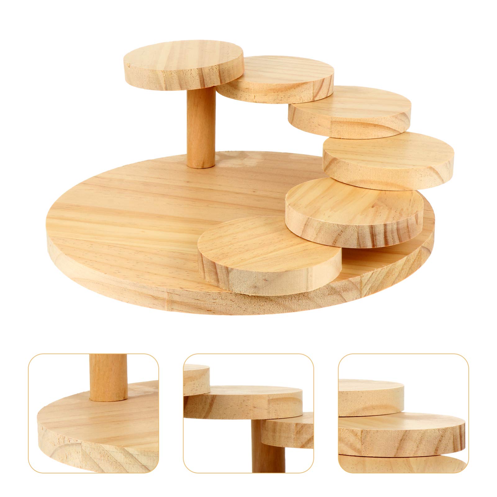 DOITOOL Rotating Sushi Serving Plate - Bamboo Sashimi Tray, Japanese Style Round Sushi Board for Sushi Presentation & Party Serving | Perfect for Home Dining, Restaurants & Entertaining Guests