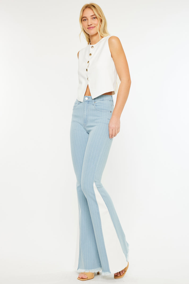Shannon High Rise Super Flare Jeans for Women - Vintage 70s Inspired Stretch Denim Pants - Perfect for Casual Outfits, Date Nights & Retro Fashion Looks