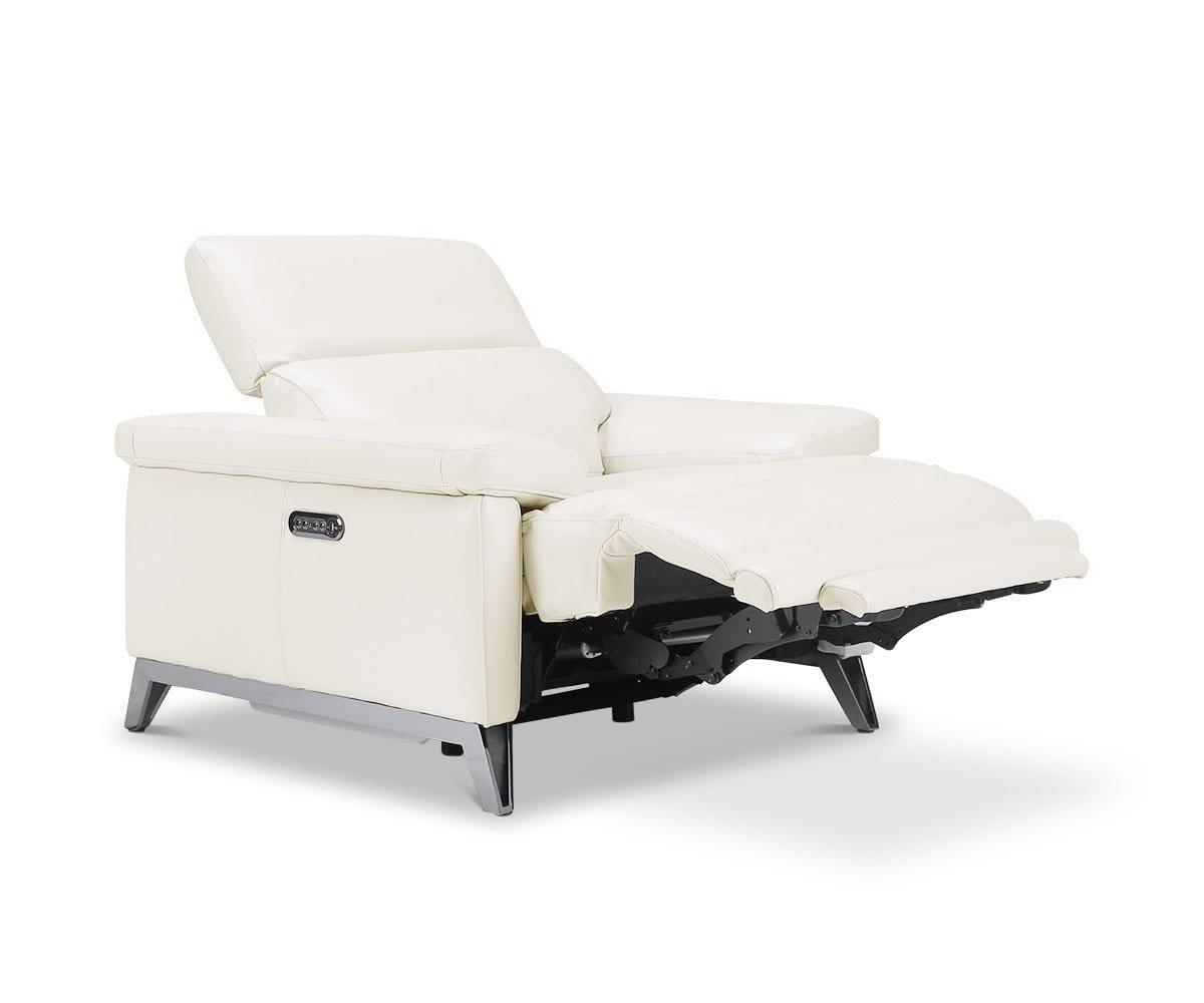 Voss Power Recliner Chair - Electric Massage Recliner Sofa with USB Charger & Cup Holders - Perfect for Living Room, Home Theater & Office Relaxation