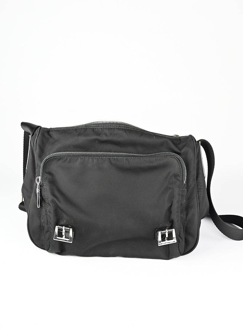 Prada Black Nylon Shoulder Bag for Women - Stylish & Durable Office Work Tote for Business & Travel