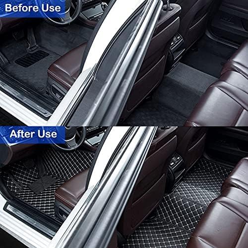 Premium Custom Car Floor Mats - Full Coverage Leather Liners, Waterproof All-Weather Protection for Coupe, Sedan, SUV & Truck (Red) | Luxury Carpet Interior Upgrade for Driving Comfort & Style