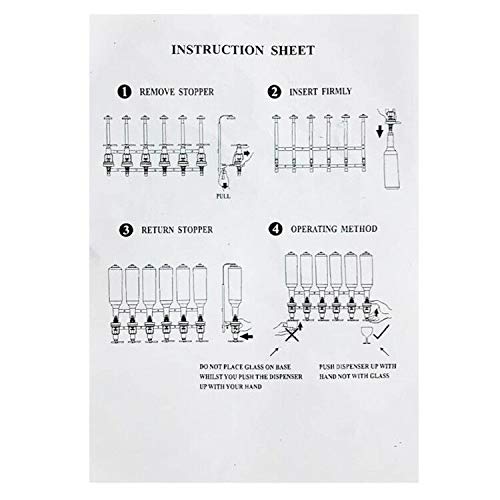 ECUTEE Wall Mounted 6-Bottle Liquor Dispenser - Wine & Beverage Pouring System for Home Bar, Party, Restaurant - Perfect for Beer, Soda, Coke, Fizzy Drinks & Mixed Cocktails