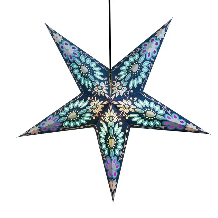 Elegant Paper Star Lantern - Decorative Hanging Light for Home, Party & Wedding Decor | Perfect for Indoor & Outdoor Festive Celebrations