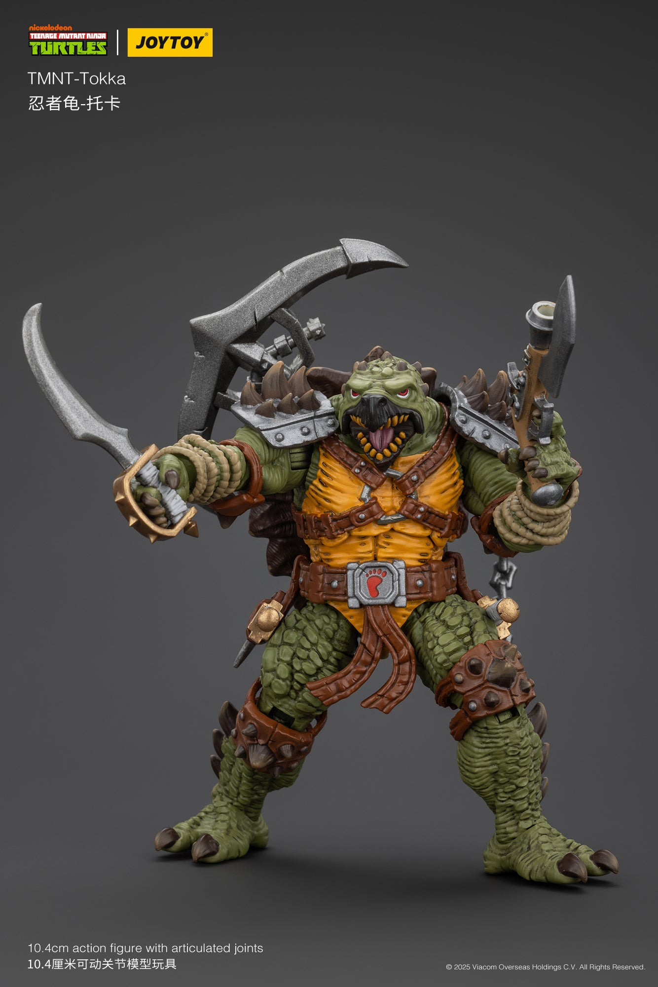 1/18 JOYTOY TMNT Slash & Tokka Action Figure Set - Collectible Ninja Turtle Villains for Display & Play - Perfect for TMNT Fans & Toy Collectors
