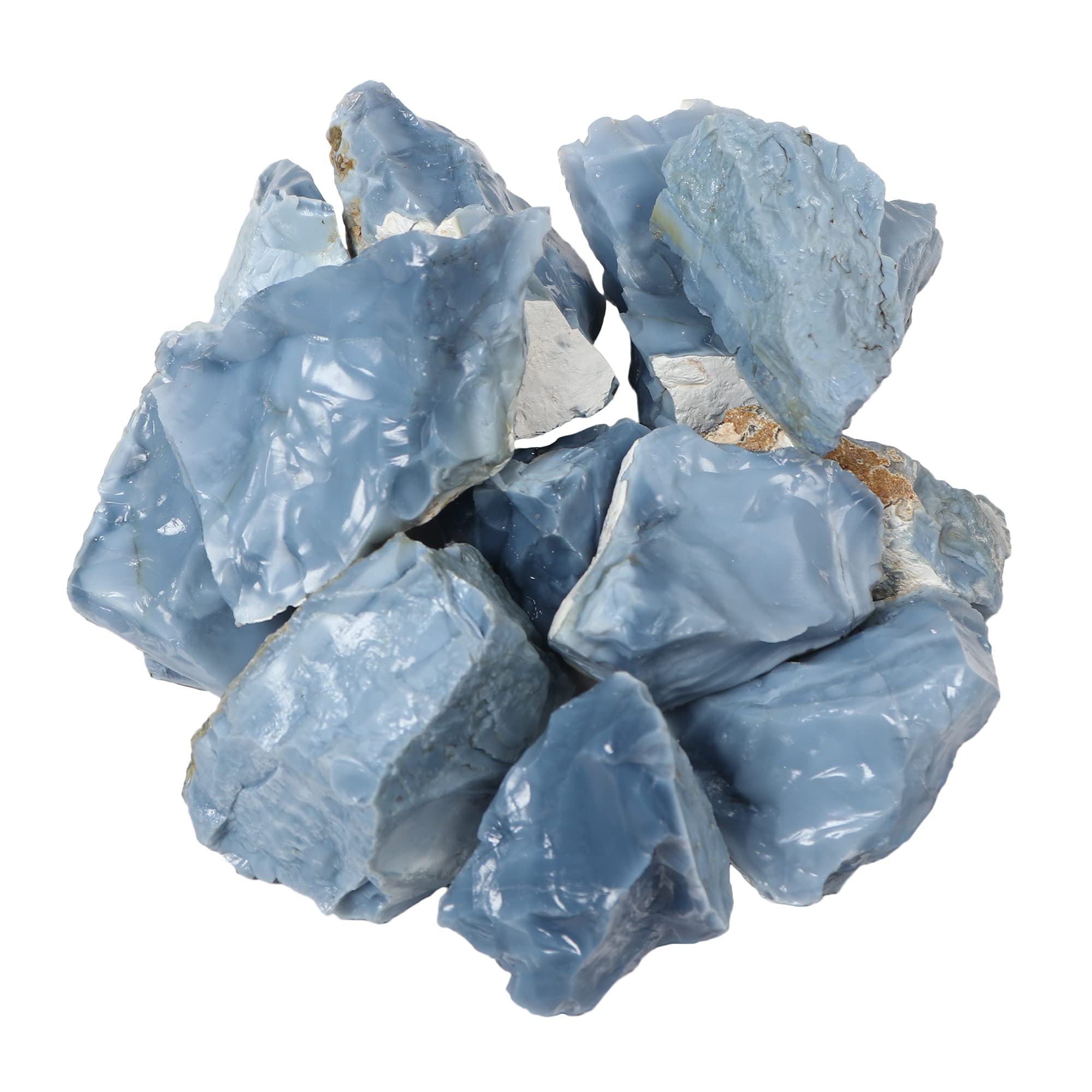 GEMHUB 1 lb Bulk Natural Raw Rough Crystal Stones for Cabbing, Cutting, Lapidary, Tumbling & Polishing - Perfect for Jewelry Making, Rock Collecting & DIY Craft Projects