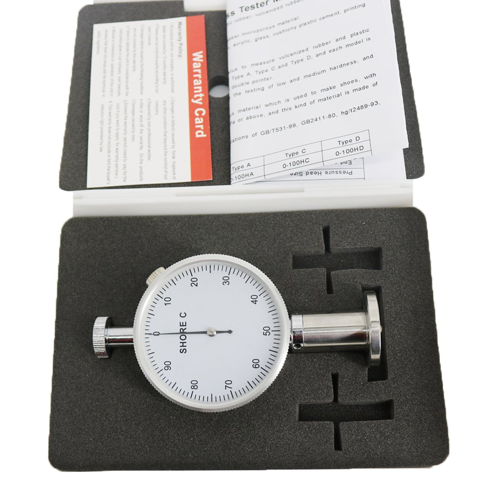 LX-C Shore Hardness Tester 0-100HC (HW) - Digital Rubber & Foam Durometer for Testing Sponge, Shoe Materials, Porous & Low Hardness Materials - Ideal for Quality Control in Manufacturing & Laboratories