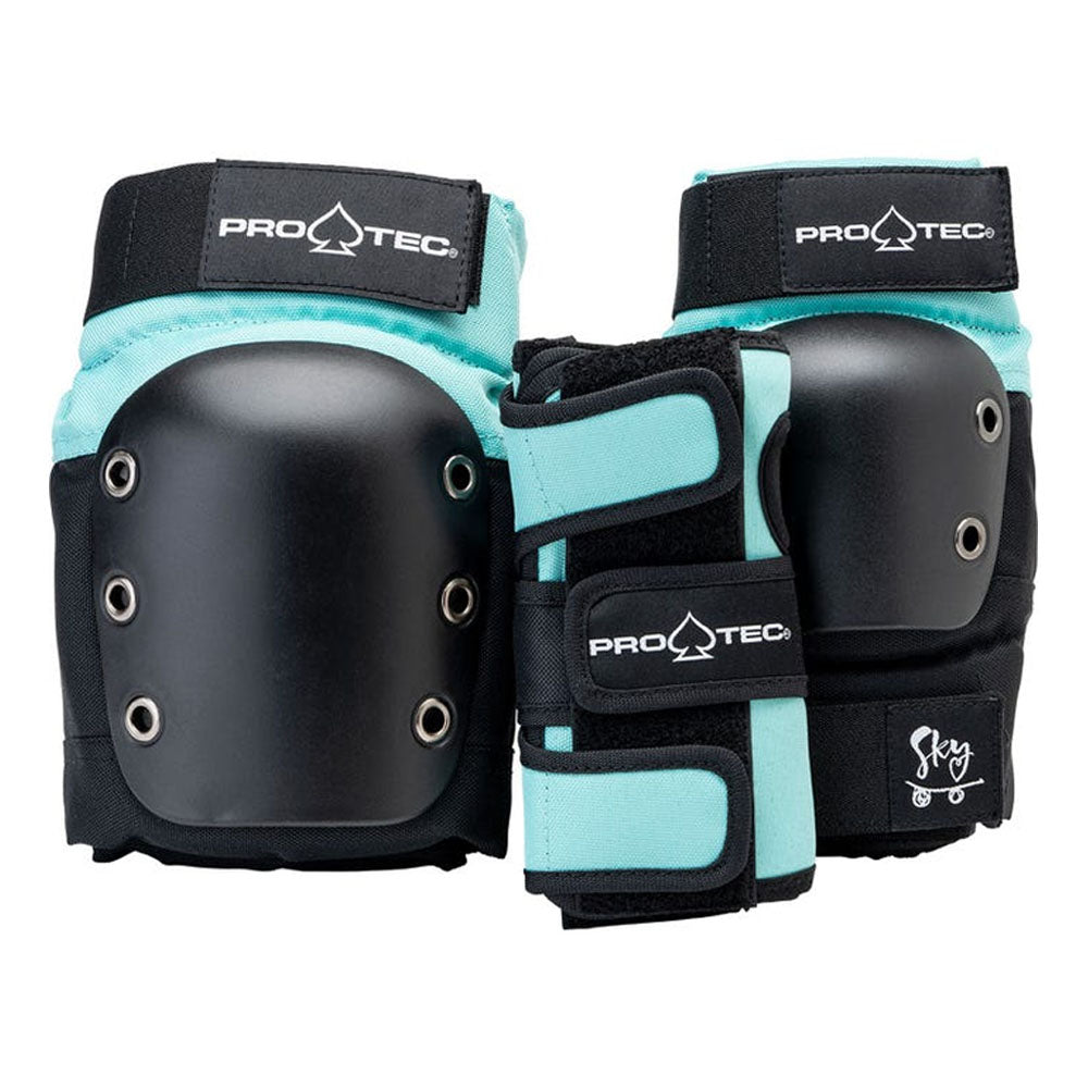 PRO TEC Street Gear JR 3 Pack Knee & Elbow Pads Set - Youth Protective Gear for Skateboarding, BMX & Scooter Riding - Durable Safety Equipment for Kids Outdoor Sports