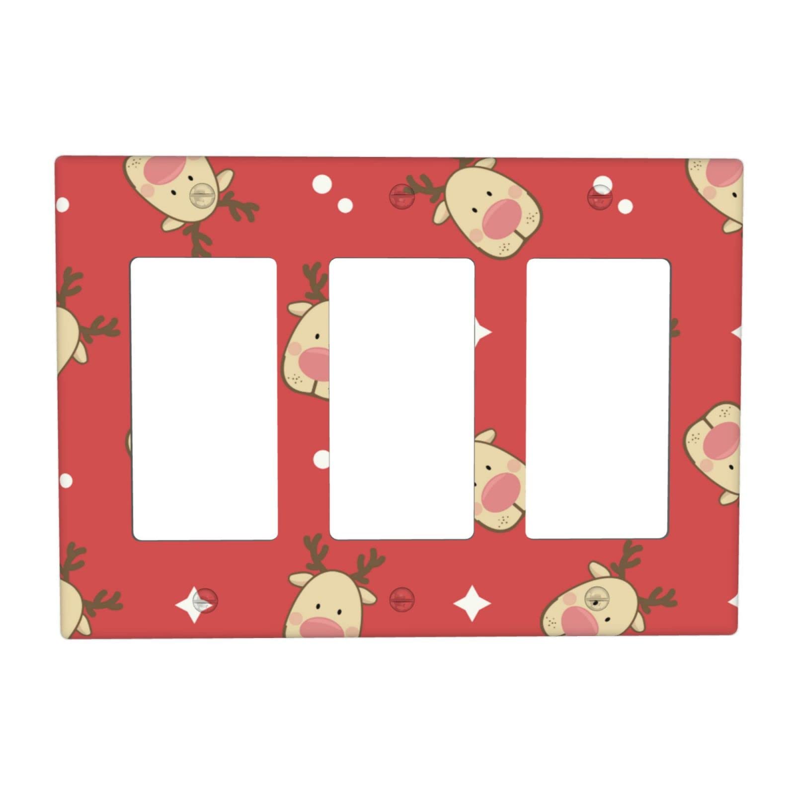 Customizable Glossy Switch Cover Wall Plate - 3 Units (4.65