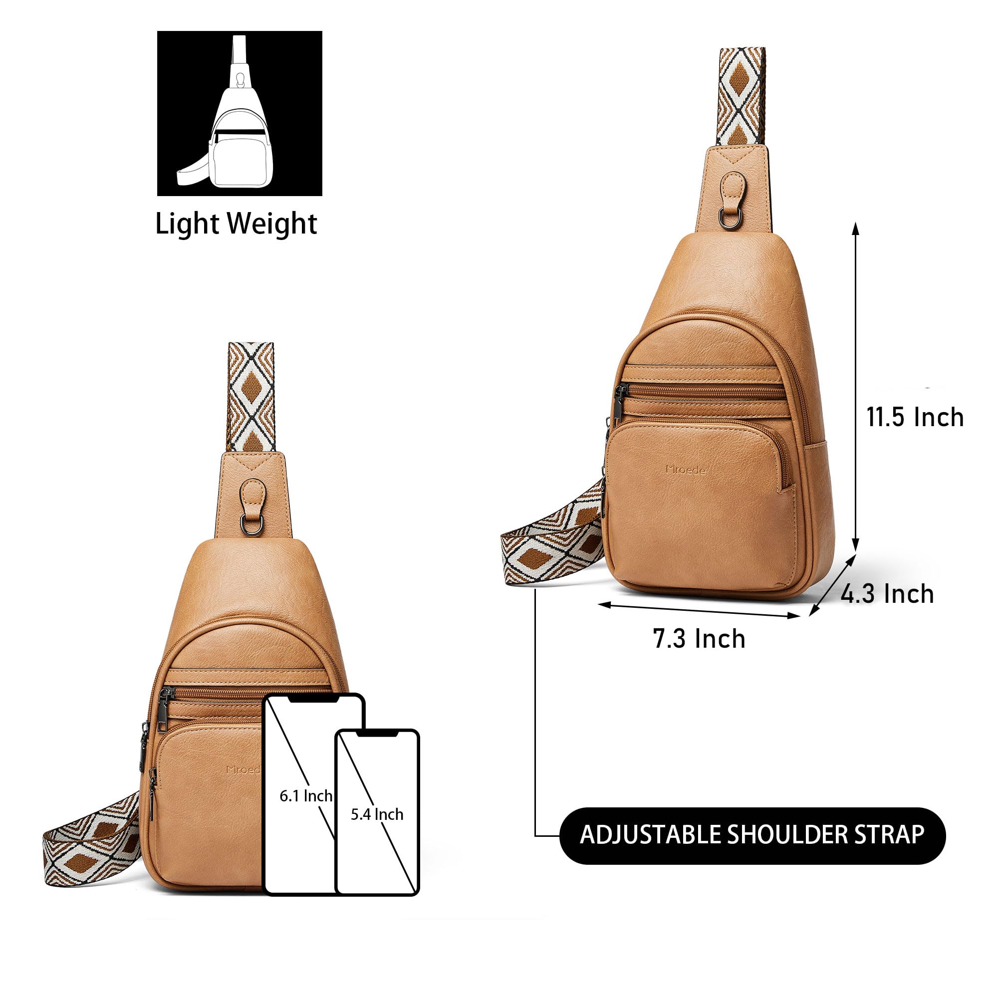 Women's Sling Bag Crossbody Purse for Travel & Shopping