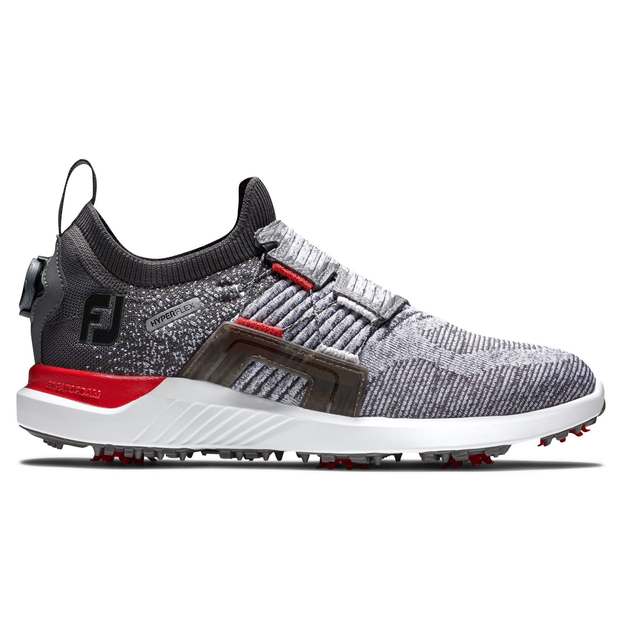 FootJoy HyperFlex BOA Men's Golf Shoes - Waterproof Spiked Golf Shoes for Men - Lightweight & Comfortable for Walking - Perfect for Golf Course & Driving Range