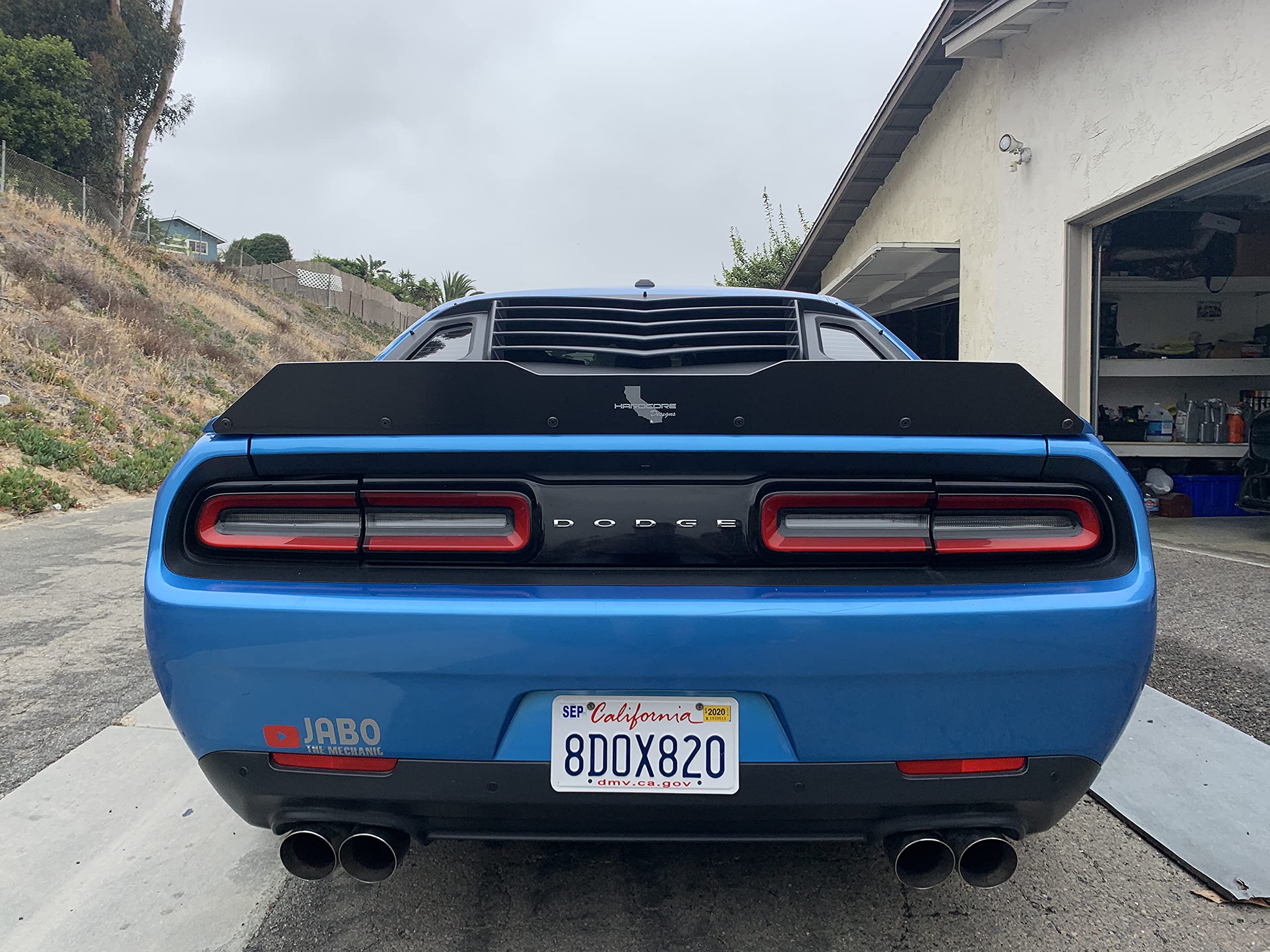 Wicker Bill Tall Spoiler Compatible with Dodge Challenger 2008-2014 SRT, RT, SRT-8, SXT, SE Models | High-Quality USA Made | Enhance Style & Aerodynamics for Racing & Street Performance