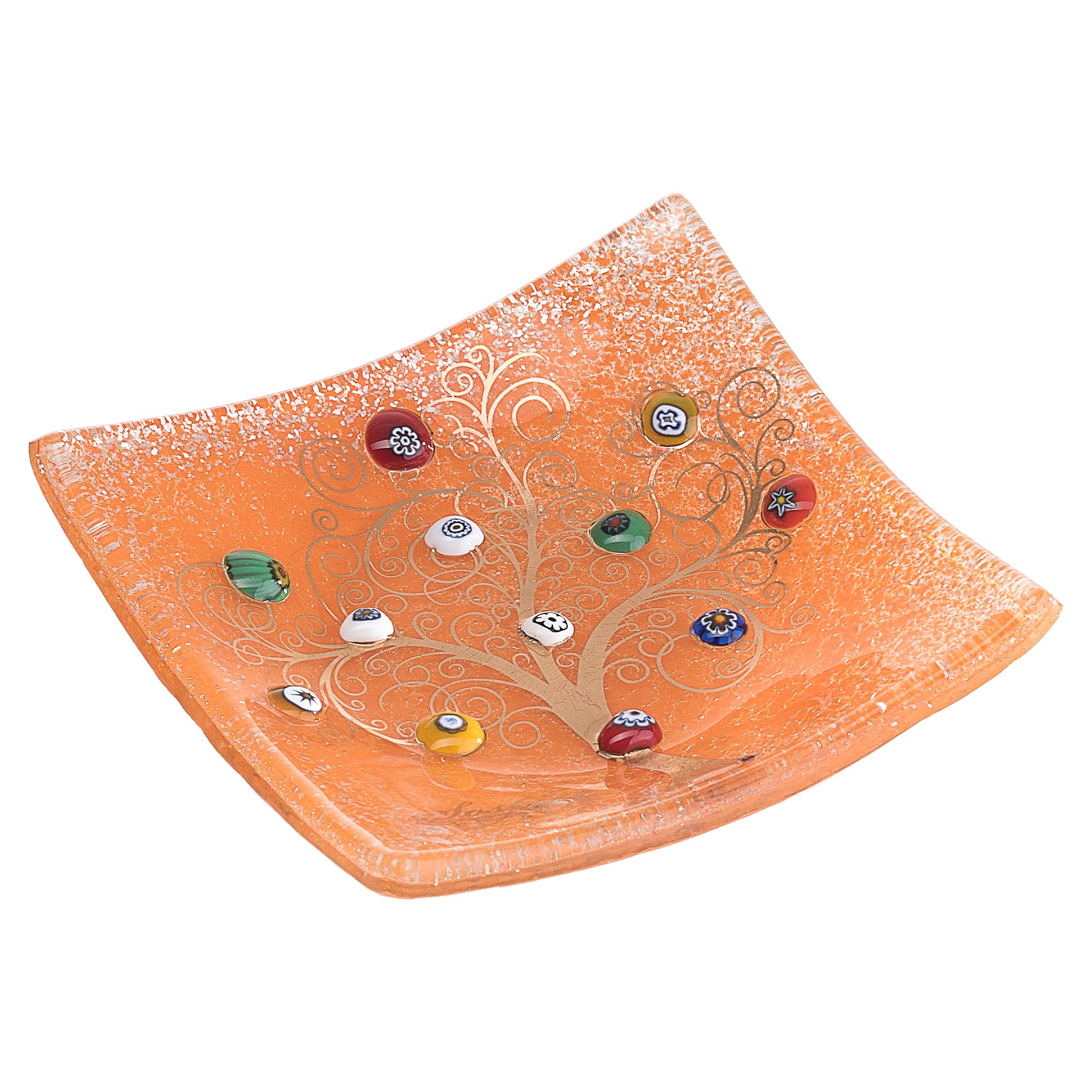 Handmade Murano Glass Decorative Bowl - 3.5