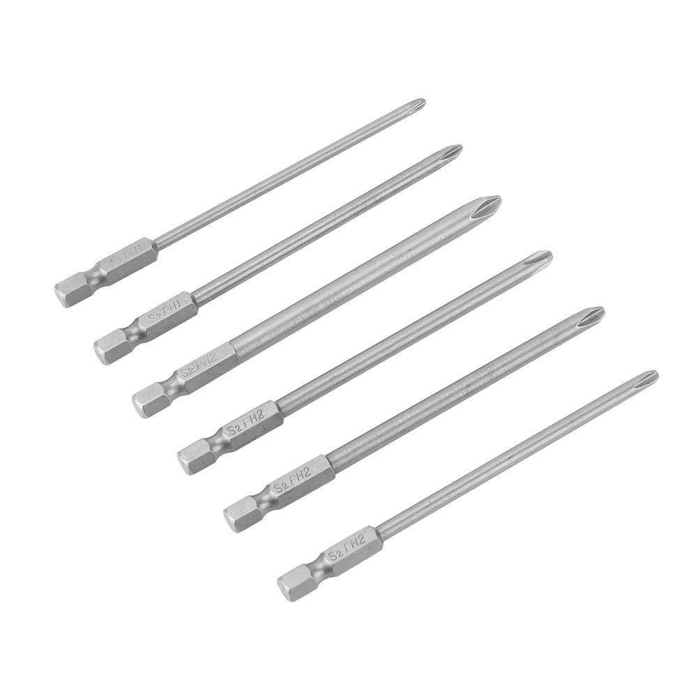10-Piece Steel Cross Head Drill Bit Set with 1/4-Inch Hex Shank - Compatible with Electric Screwdrivers, Hand Screwdrivers & Power Drills - Perfect for DIY Projects, Home Repairs & Professional Construction Work