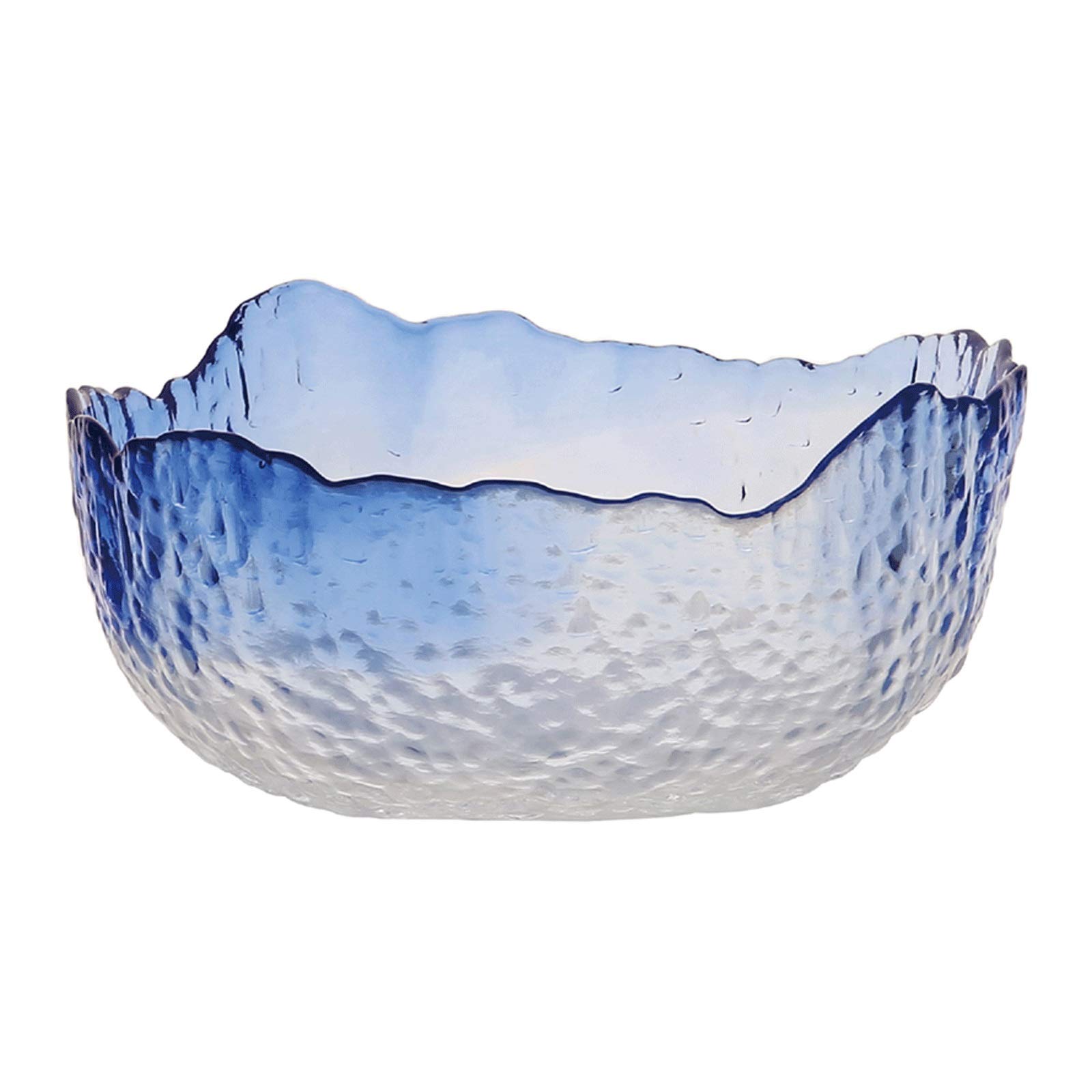 Lead-Free Crystal Fruit Bowl - Clear Glass Multipurpose Serving & Storage for Fruits, Veggies, Snacks - Kitchen & Dining Decor
