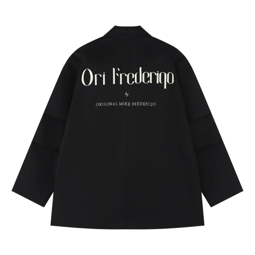 ORI FREDERIQO Men's Black Blazer - Slim Fit Formal Suit Jacket for Business, Office, and Special Occasions