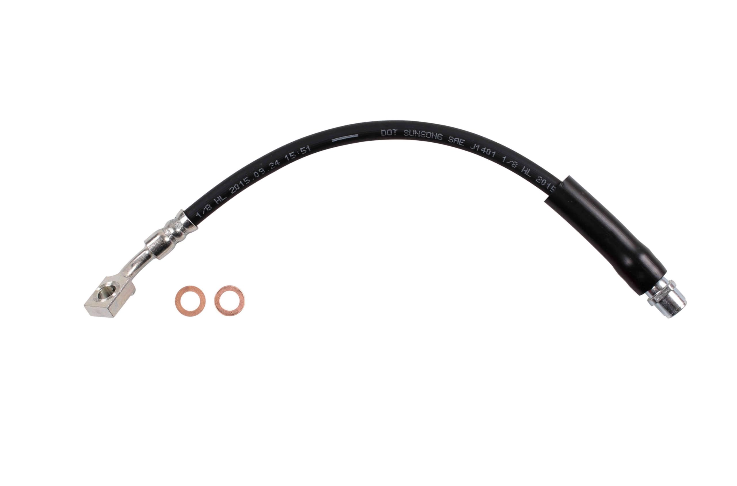 Sunsong 2202733 Brake Hydraulic Hose - High Performance Replacement for Trucks & SUVs - Perfect for Off-Roading & Heavy-Duty Towing